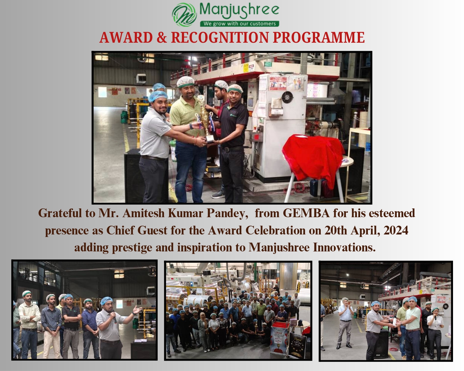 Award & Recognition for (Mar'24)