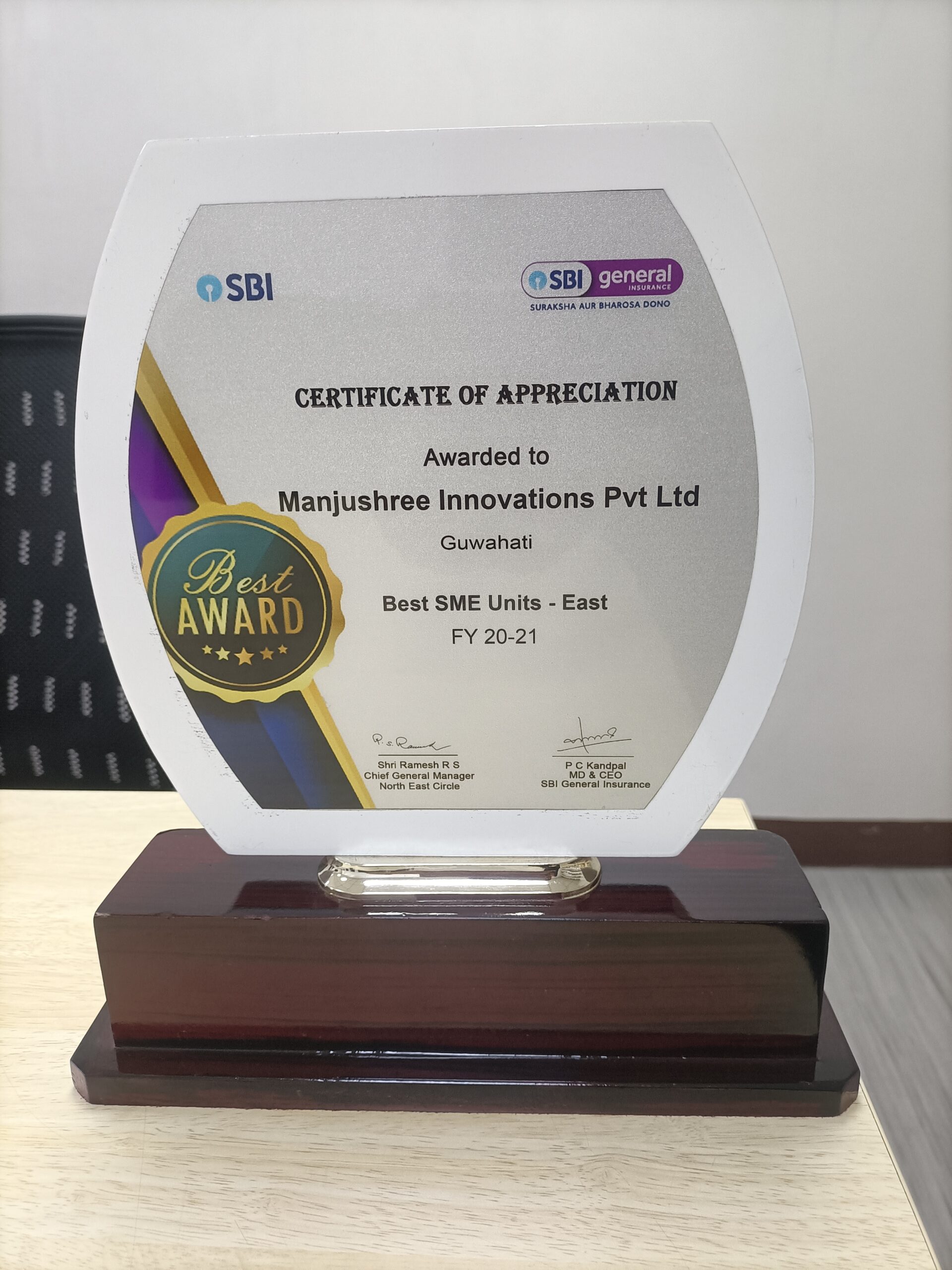 Best SME Unit East FY 20-21